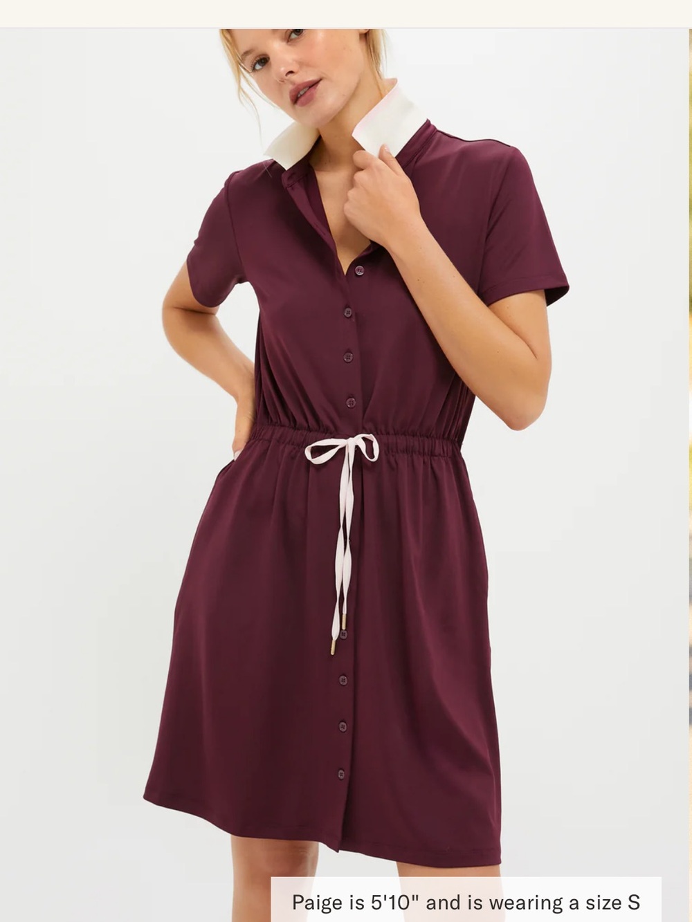 NWT Tuckernuck Sporty Dress in Wine - size small